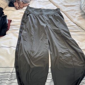 Athleta Olive Gray Nolita Wide-Leg